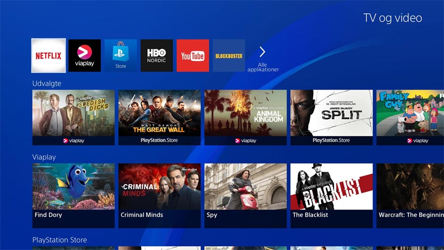 TV & Video på PlayStation 4