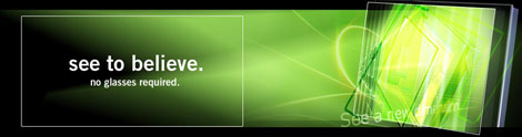 Klik for større billede PureDepth 3D OLED