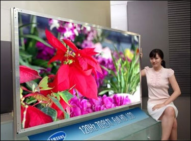 Samsung præsenterer 70 tommer LCD-TV FlatpanelsDK