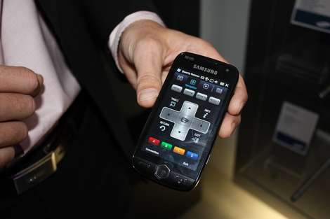 Samsung styres med telefon