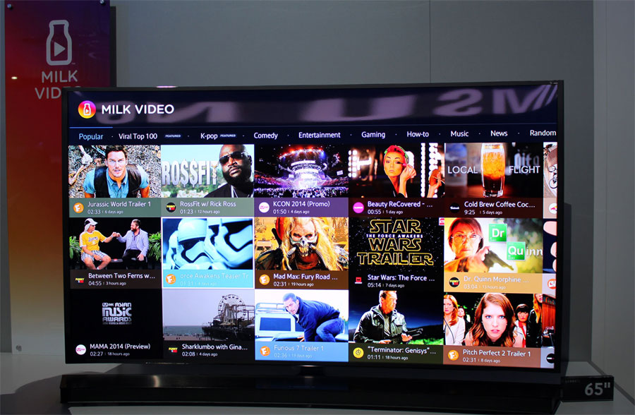 Samsung Milk Video på Tizen TV