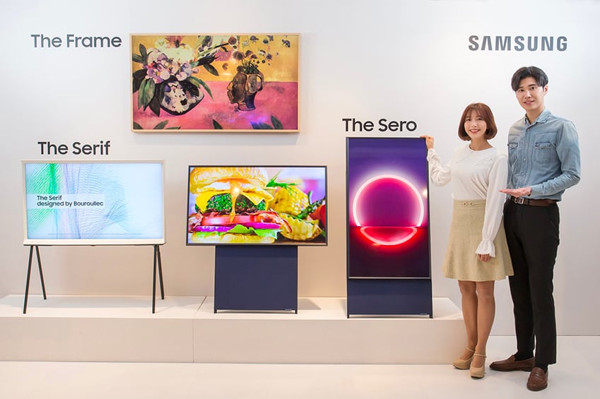 Samsung lancerer med Sero' et lodret TV de unge - FlatpanelsDK
