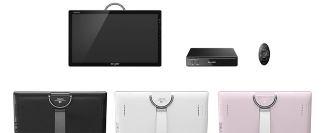 Klik for større billede Sharps trådløse og transportable TV
