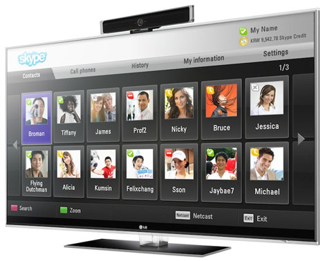 Skype finder vej ind i LGs fladskærme