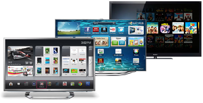 Klik for større billede LG, Samsung og Sonys Smart TV