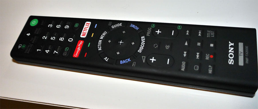 Sony 2016 fjerrnbetjening Sony 2016 fjernbetjening