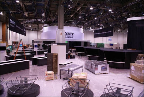 Klik for større billede Sony er ved at sætte CES stand op
