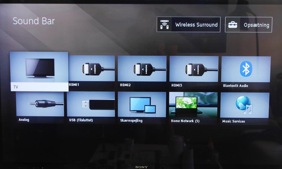 Sony NT5 opsætning