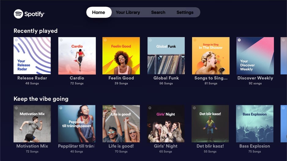 Spotify på Apple TV Spotify på Apple TV