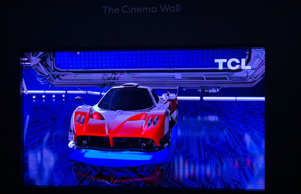  TCL microLED display 