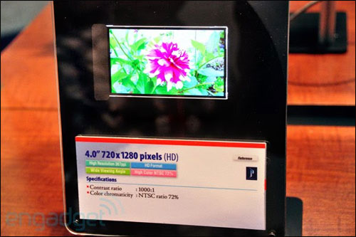 Klik for større billede Toshibas 367 ppi LCD panel