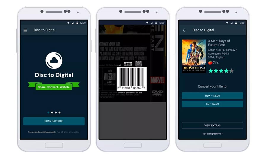 Vudu disc-to-digital Vudu disc-to-digital