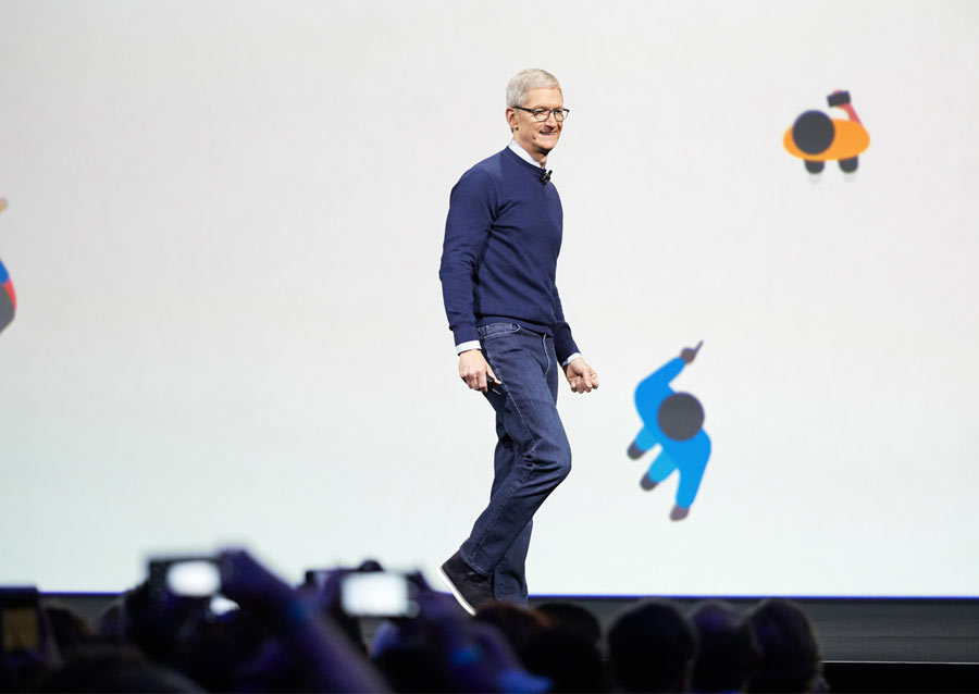 Tim Cook ved WWDC17 Tim Cook ved WWDC17
