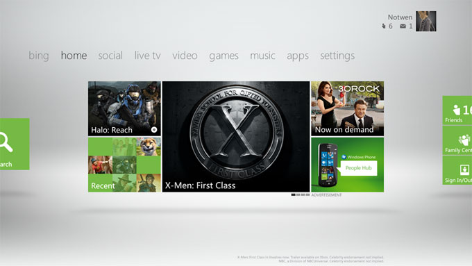 Xbox tiles