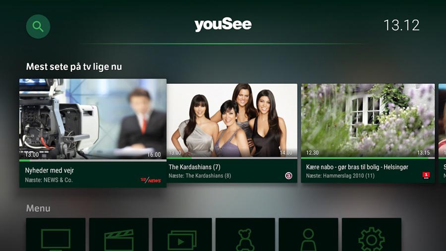 YouSee på Android TV