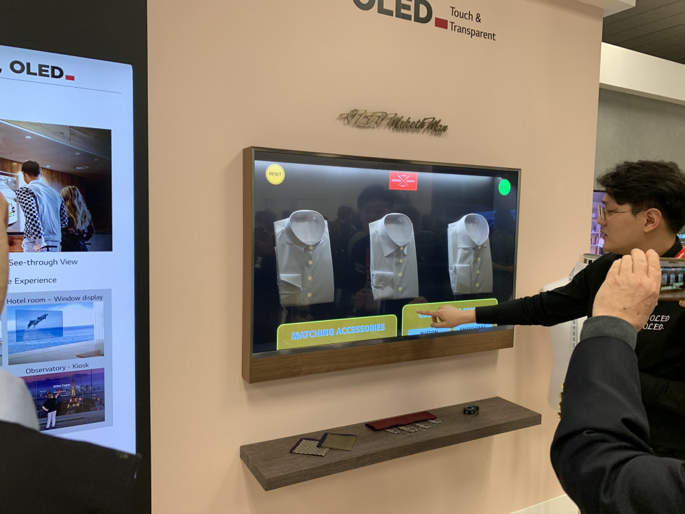 Gennemsigtig touch OLED