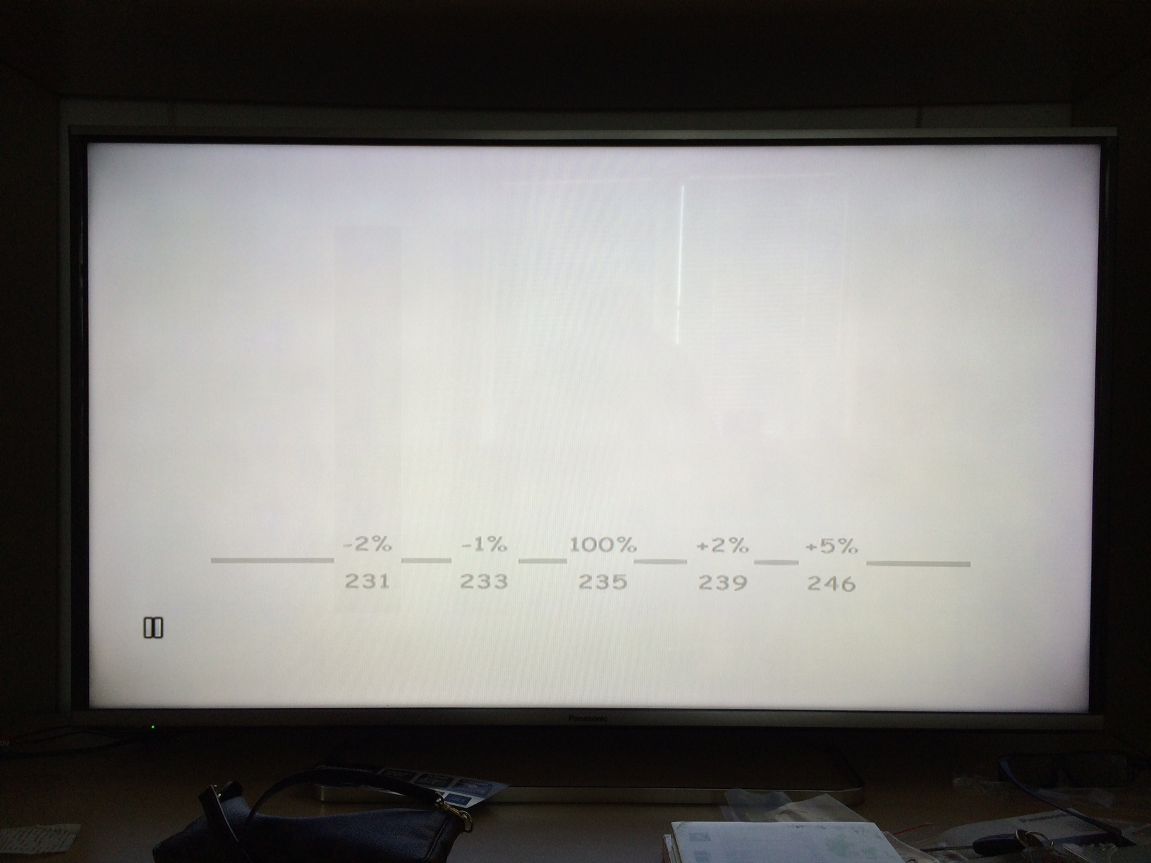 Vignettering på Panasonic TX-47AS650E