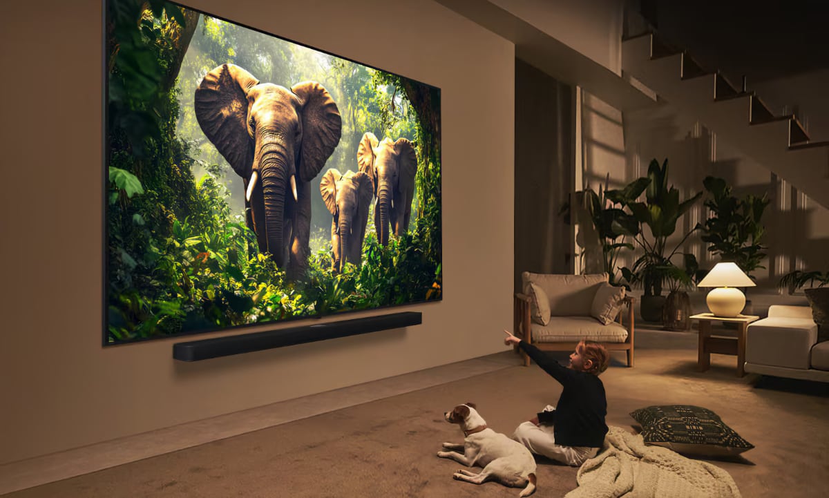 100 tommer TV