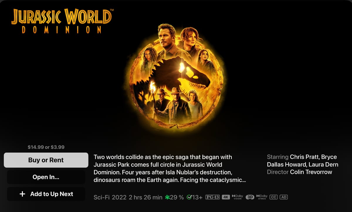 Jurassic World Dominion 3D Jurassic World Dominion 3D