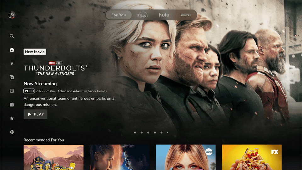 Disney+ ny brugerflade