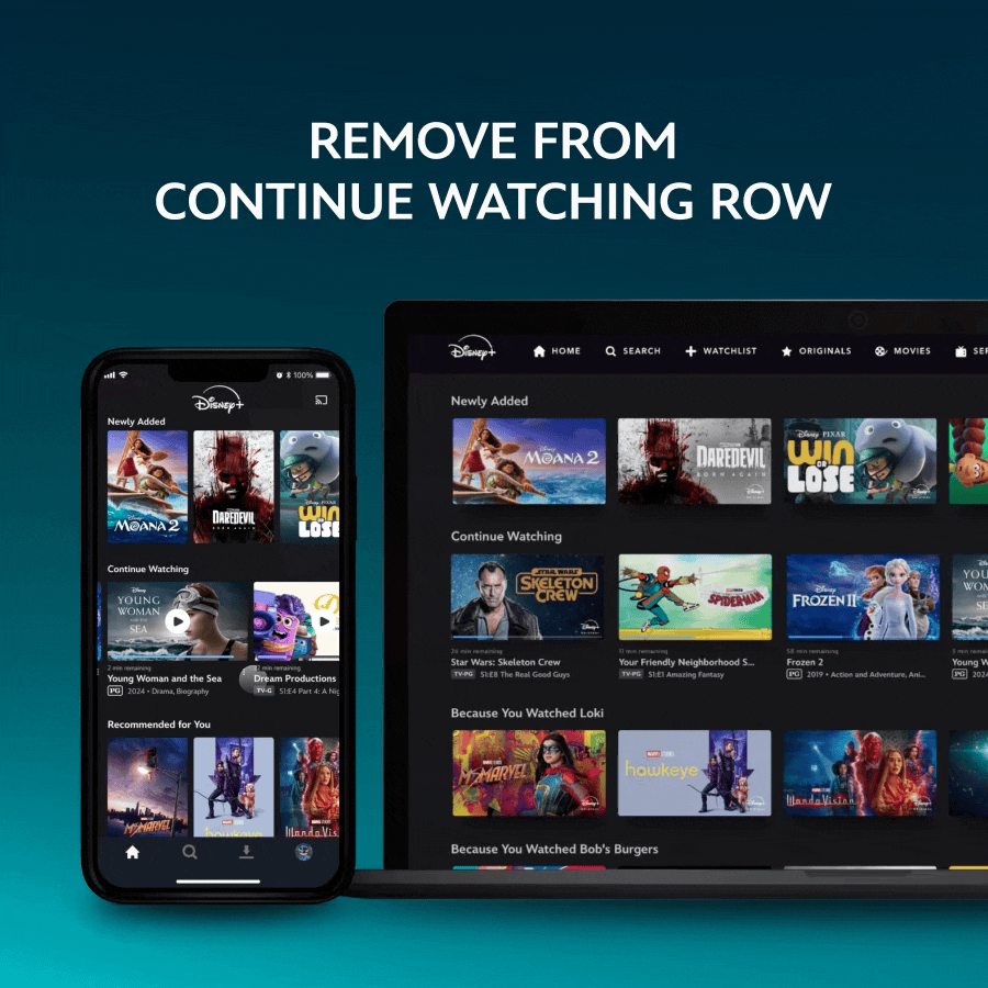 Disney+ Fortsæt med at se