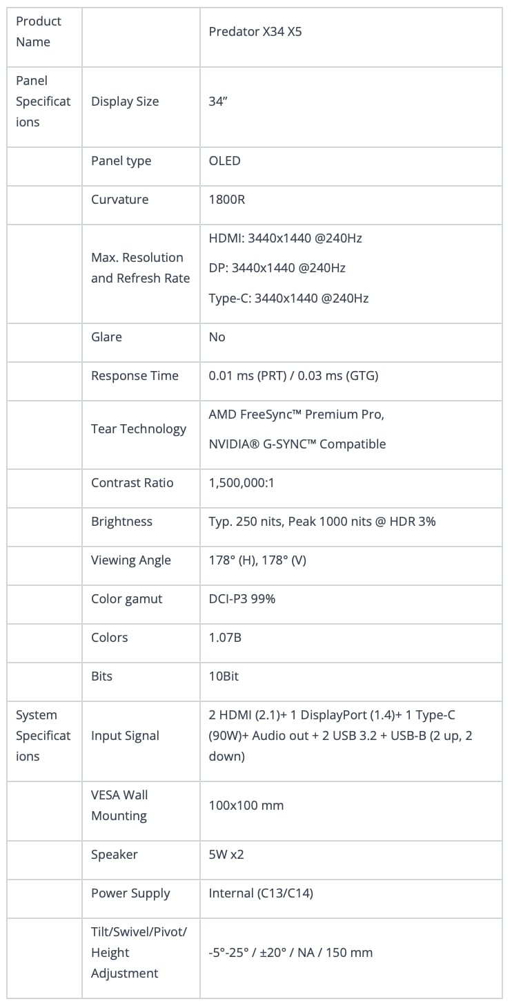 Acer 2024 OLED