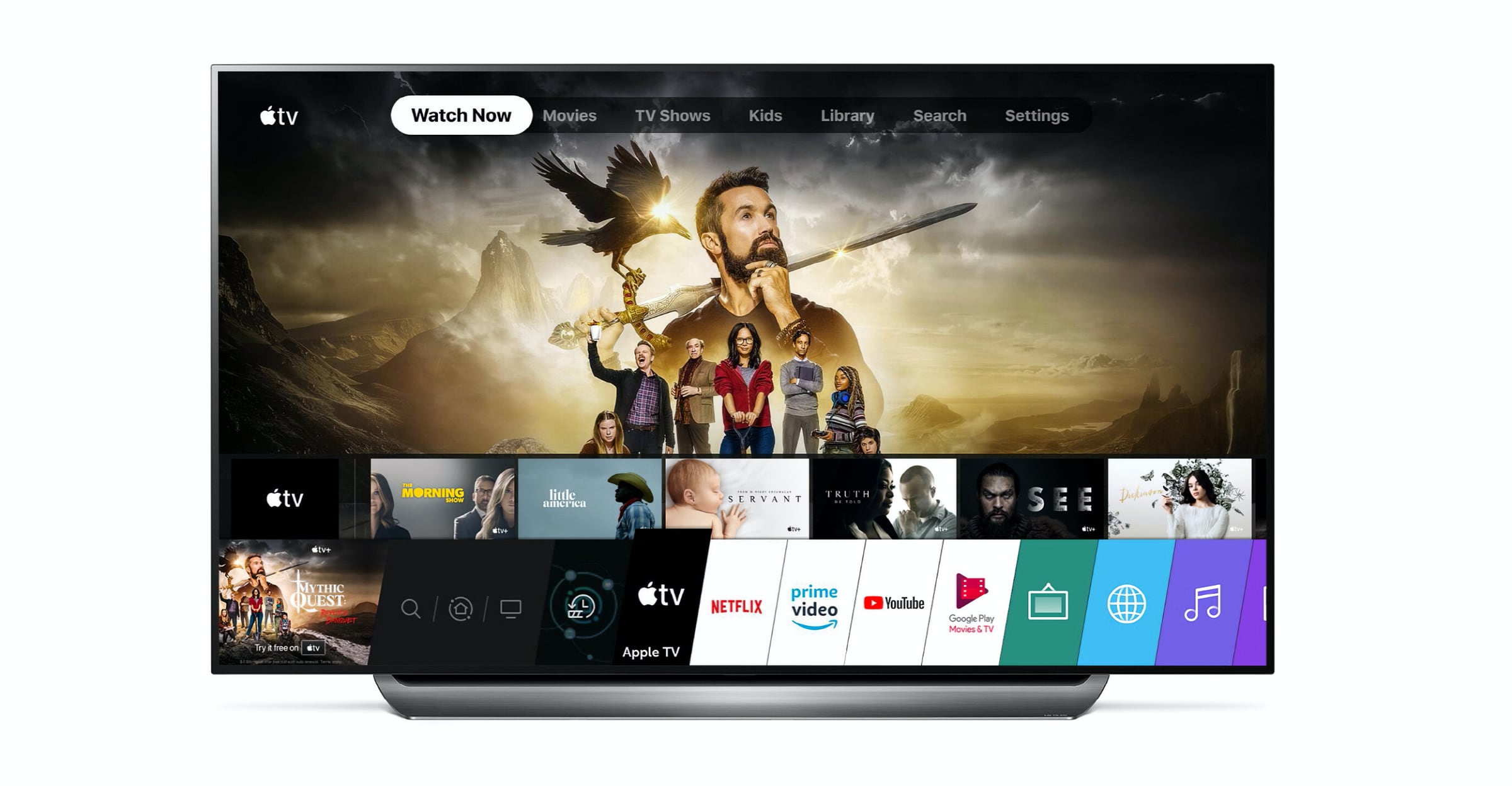 Apples TV app TV+ klar 2018 TV - FlatpanelsDK