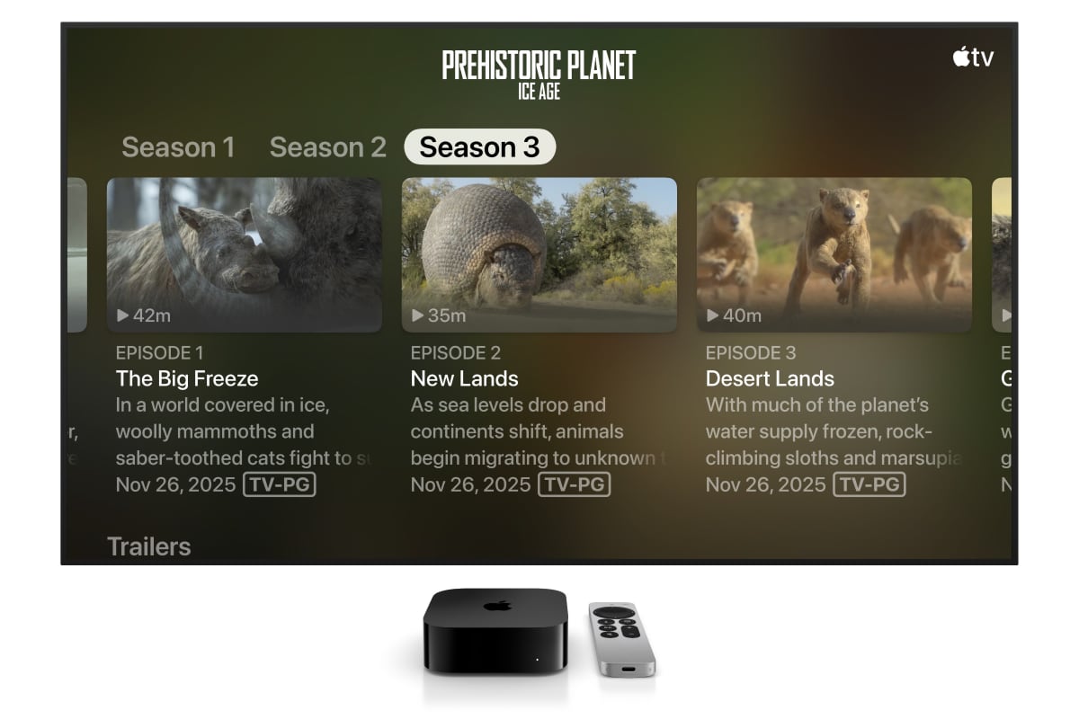 Apple TV tekstst&oslash;rrelse