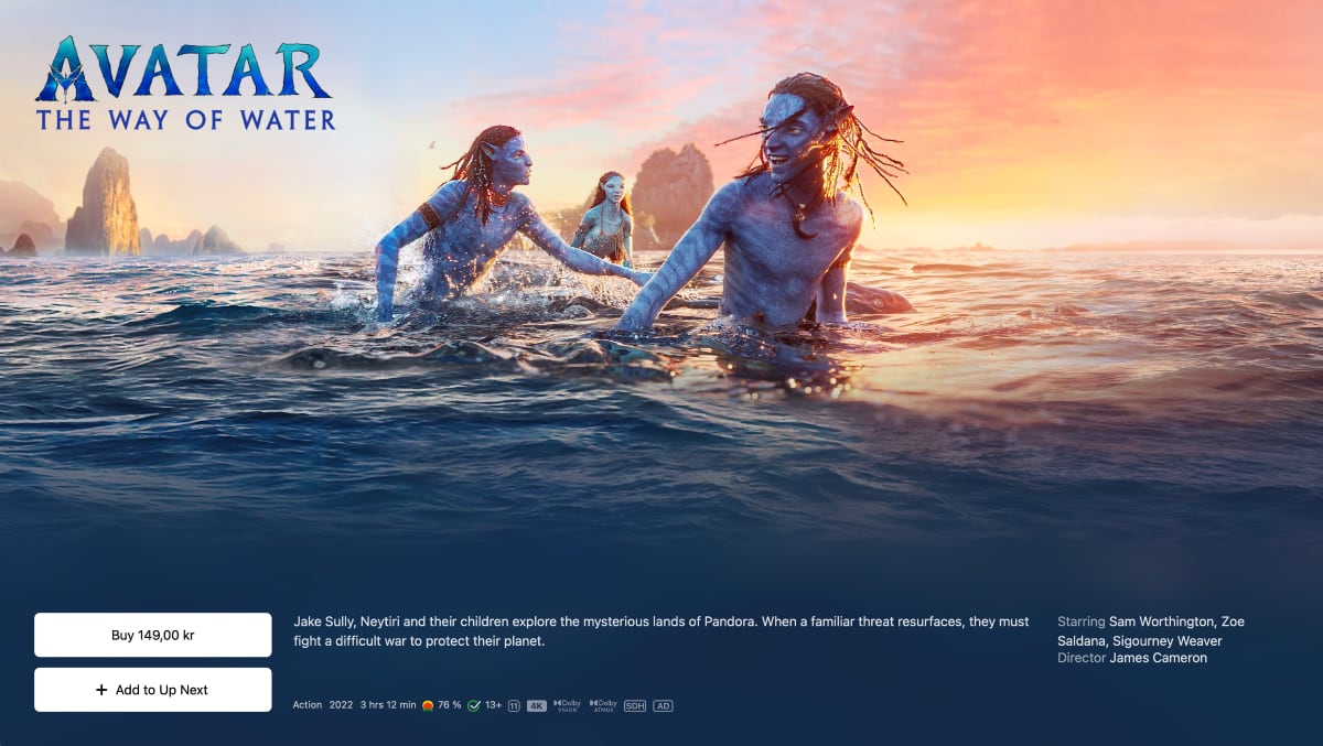 Avatar 4K Dolby Vision