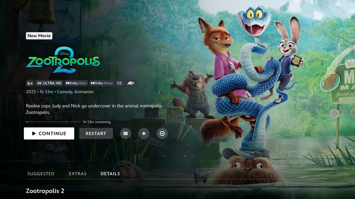 Disney+ Dolby Vision