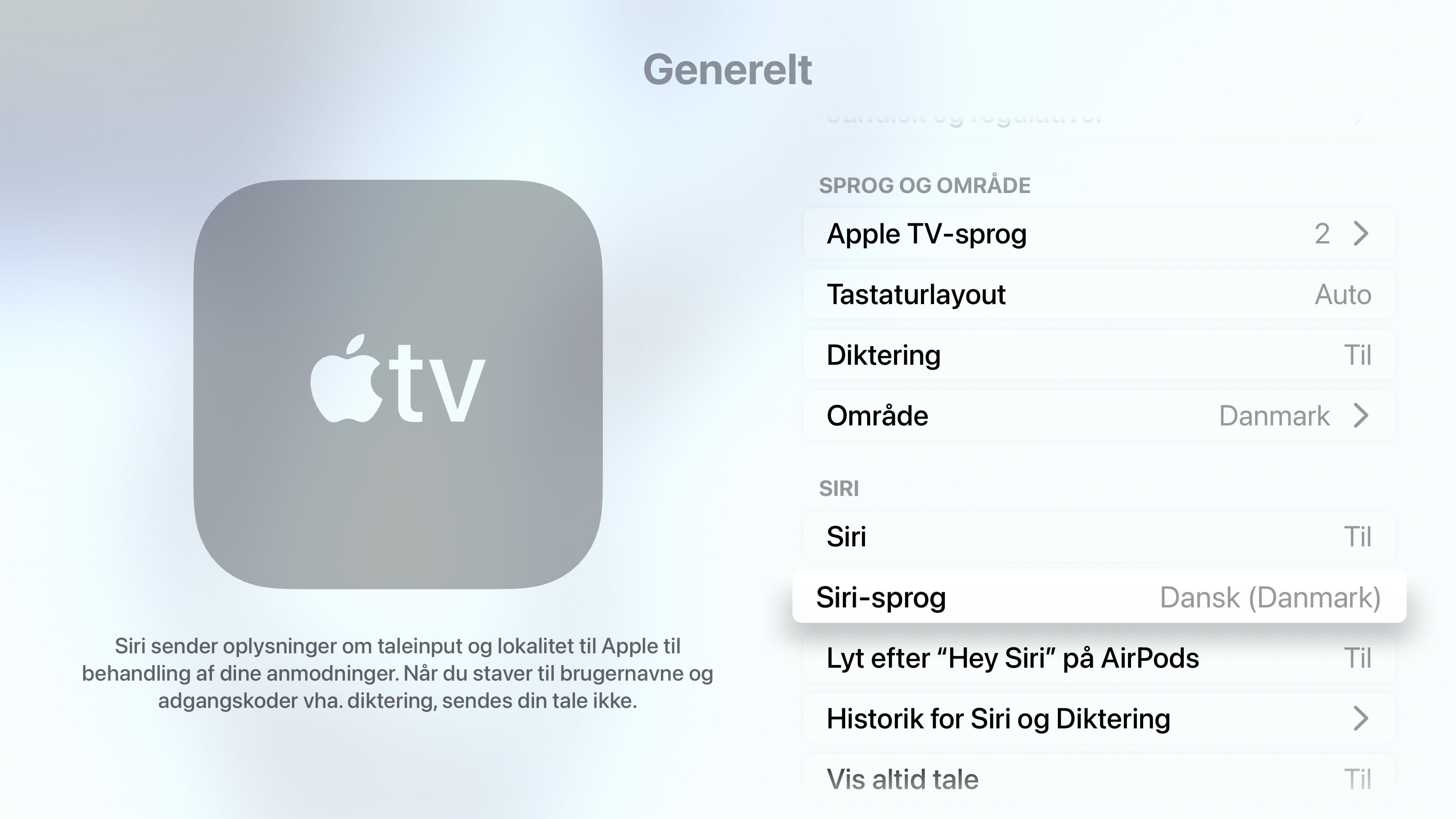 race mikrobølgeovn smeltet Dansk Siri klar på både Apple TV & HomePod i december - FlatpanelsDK