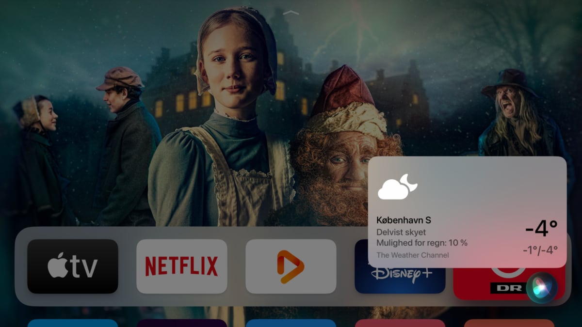 Dansk Siri Apple TV