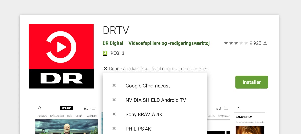 Opdateret: DRTV kan igen hentes og opdateres på Android TV FlatpanelsDK