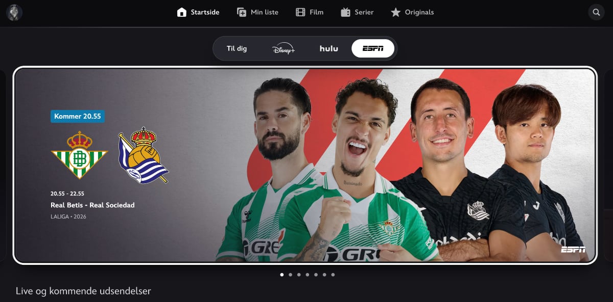 ESPN Disney+ Danmark