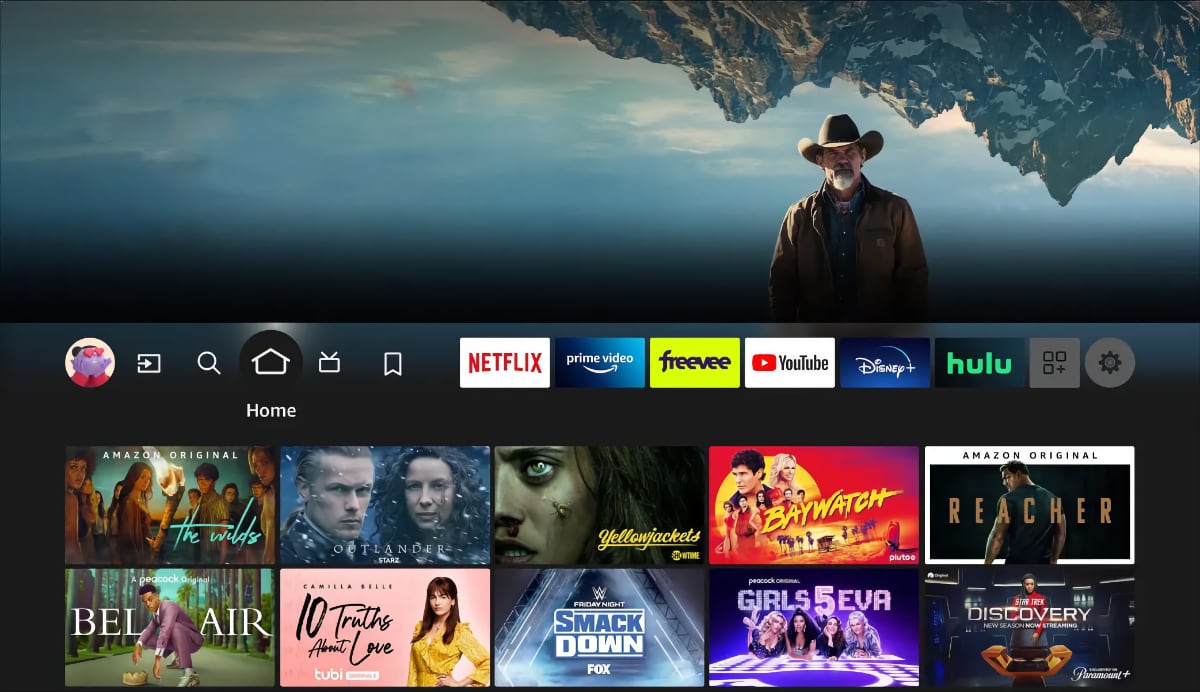 Fire TV brugerflade Fire TV brugerflade
