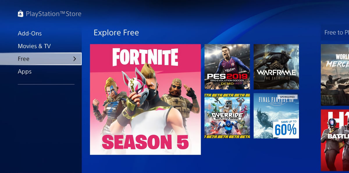 Fortnite på PlayStation Store Fortnite på PlayStation Store