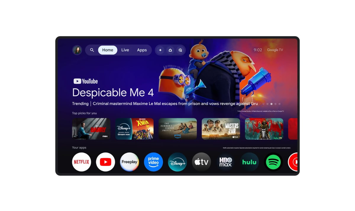 Google TV redesign