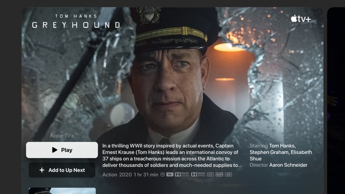 Greyhound Apple TV+