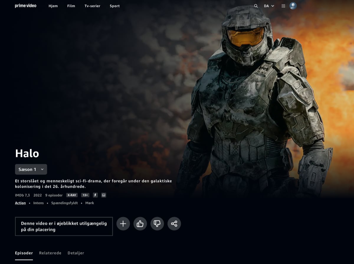 Halo på Prime Video