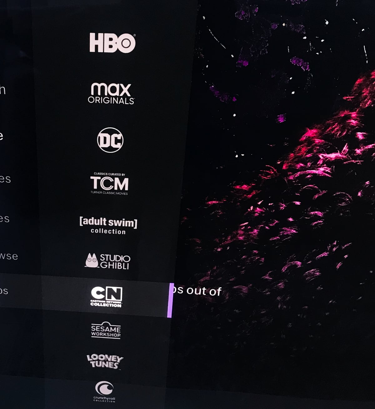 HBO Max hubs