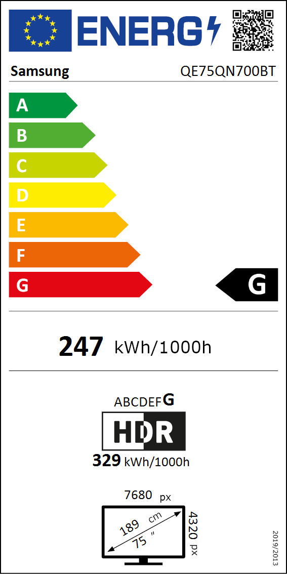 75QN700B energimærke