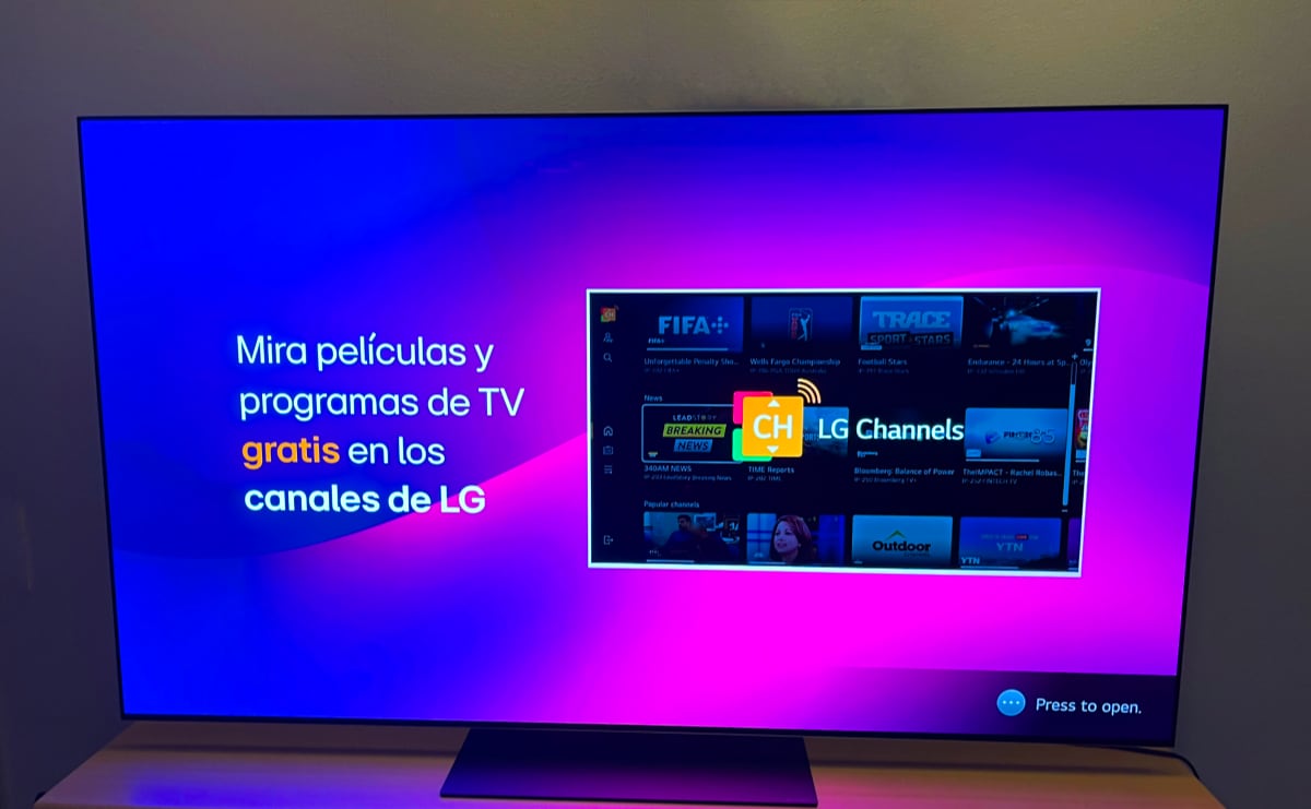 LG TV pauseskærm-reklamer