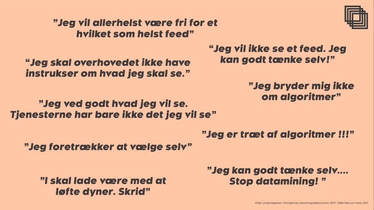 Meninger om algoritmer Meninger om algoritmer
