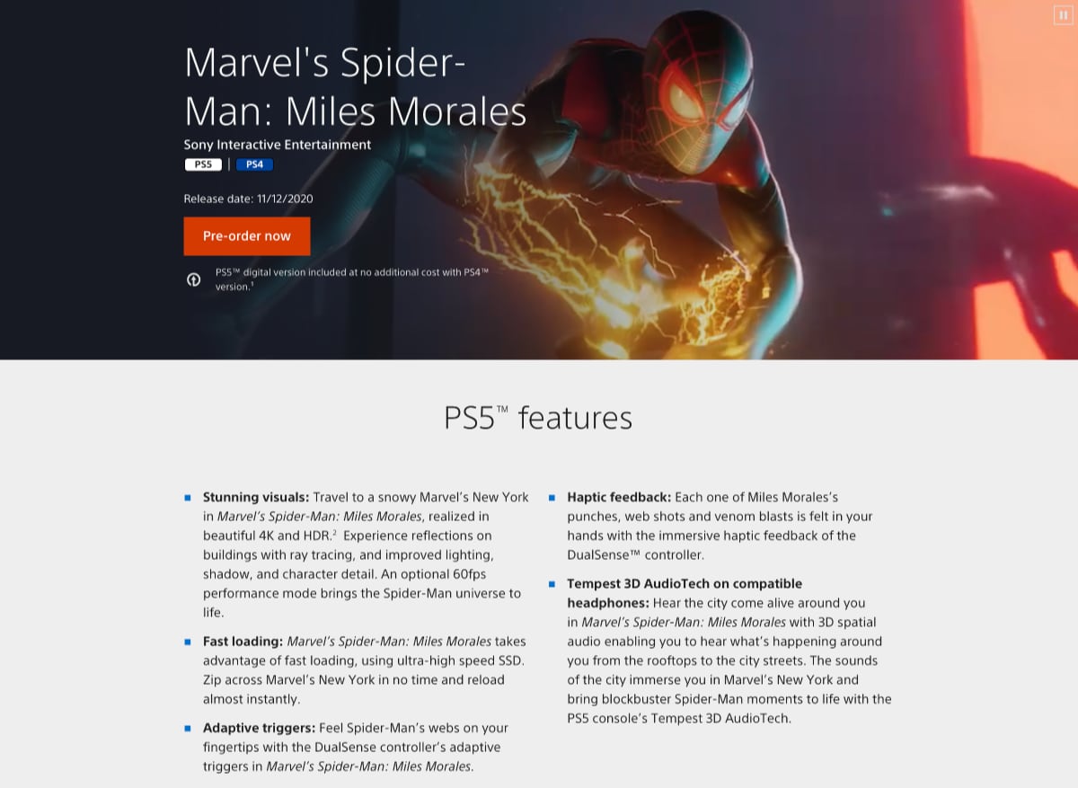Spider-man: Miles Morales Spider-man: Miles Morales