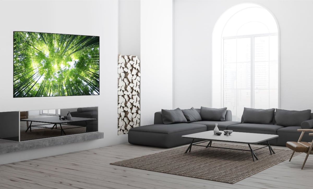 OLED TV lys stue