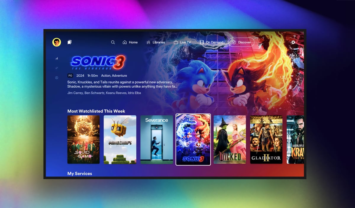 Redesignet Plex TV app