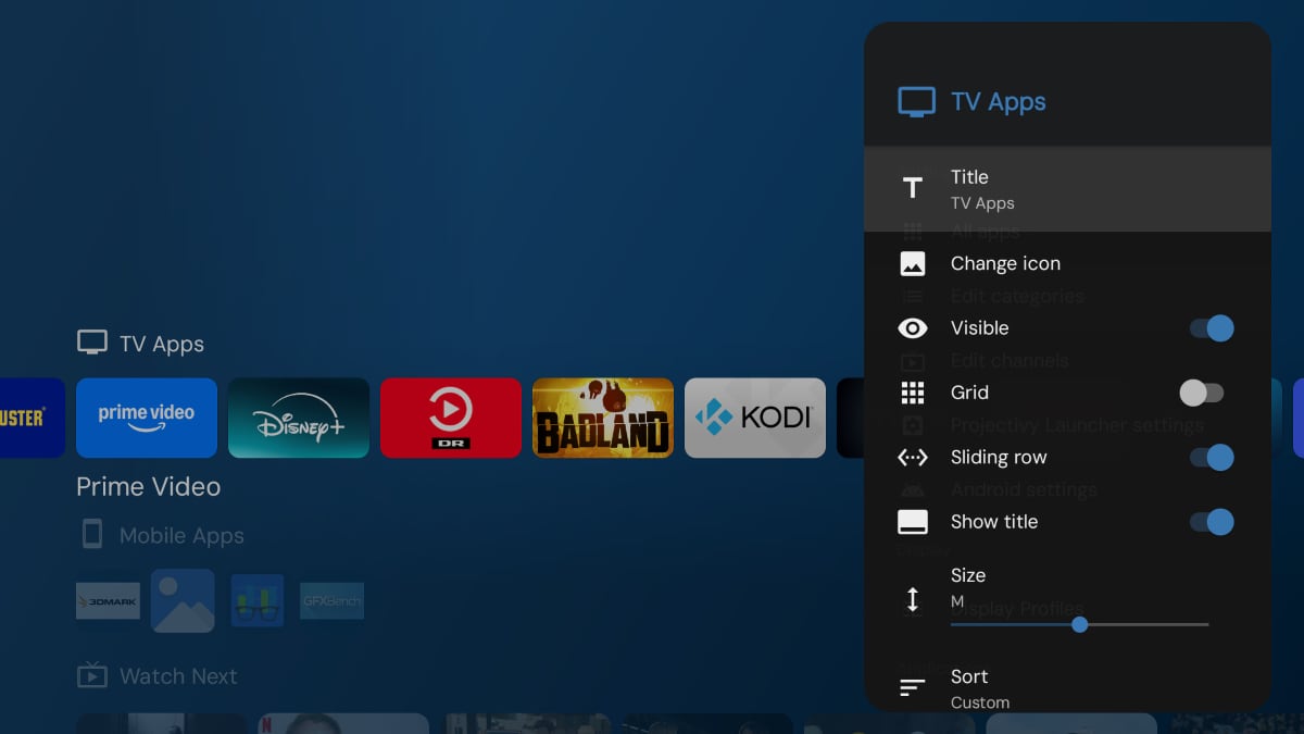 Udskift Google TV brugerflade Udskift Google TV brugerflade