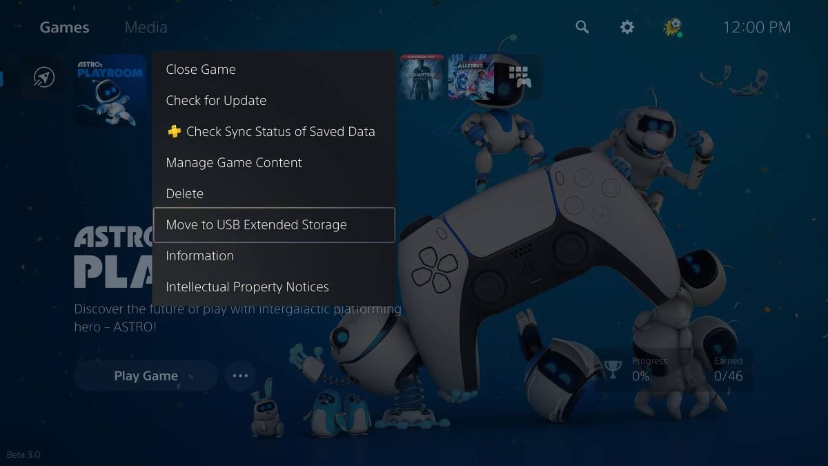 PS5 USB-lager