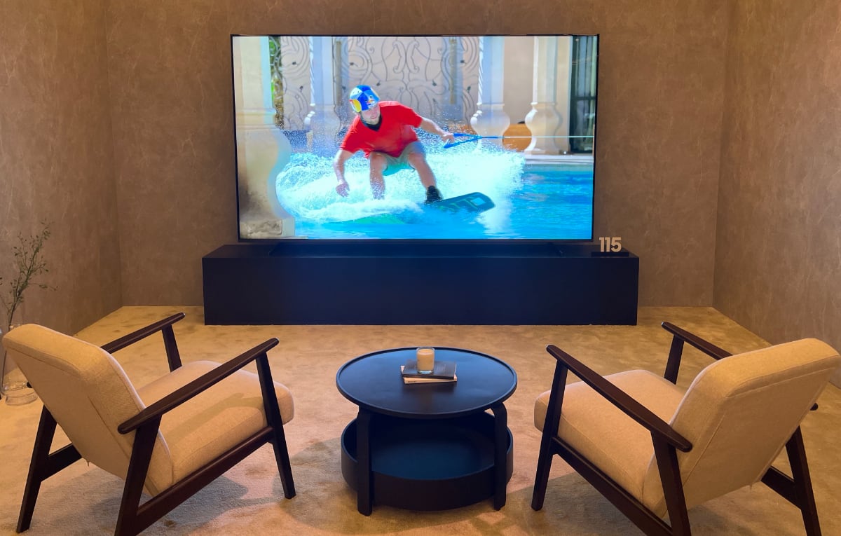 115-tommer Samsung TV