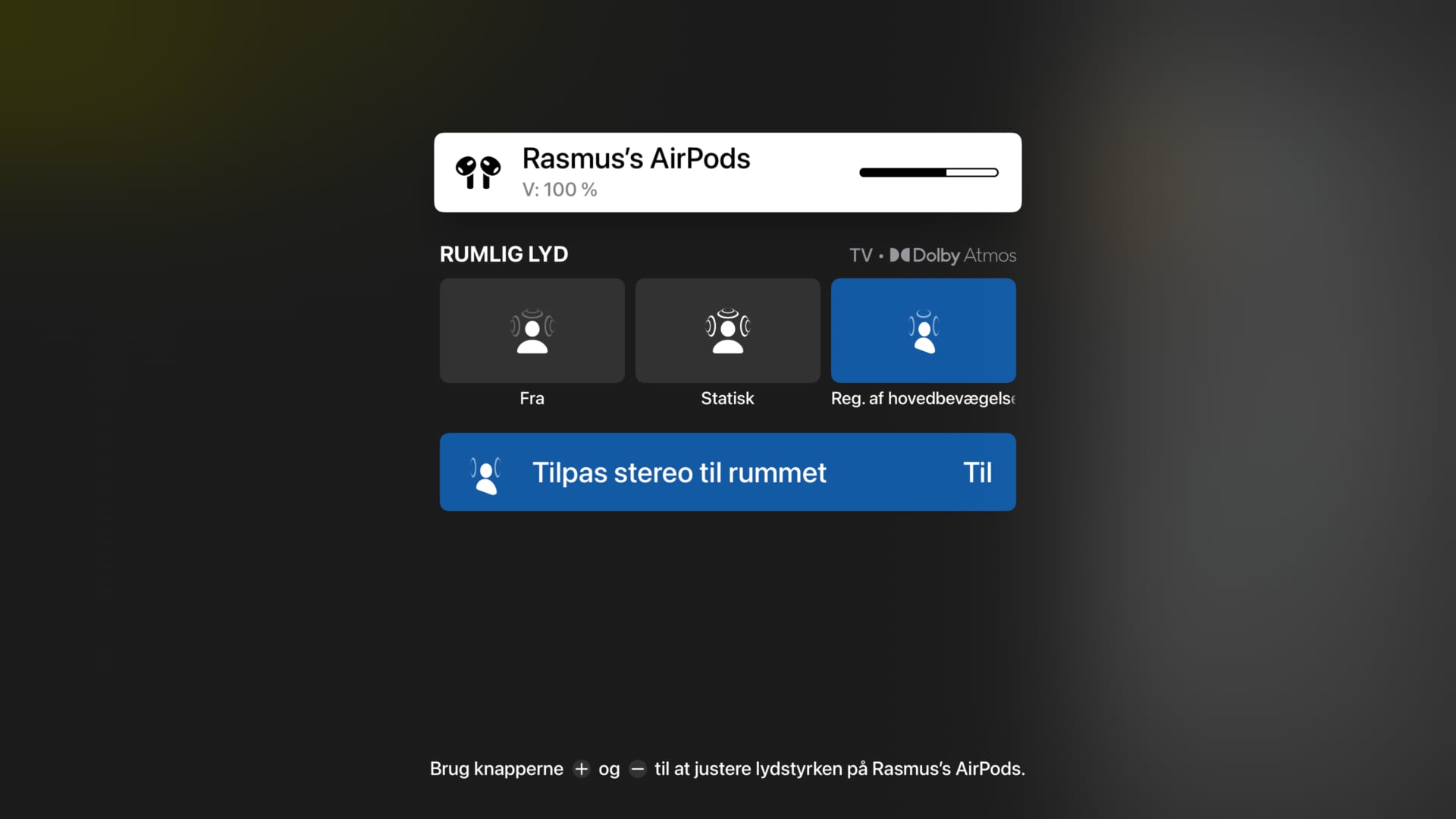 Apple TV Spatial Audio Apple TV Spatial Audio
